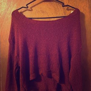 A cropped see through shirt from forever 21